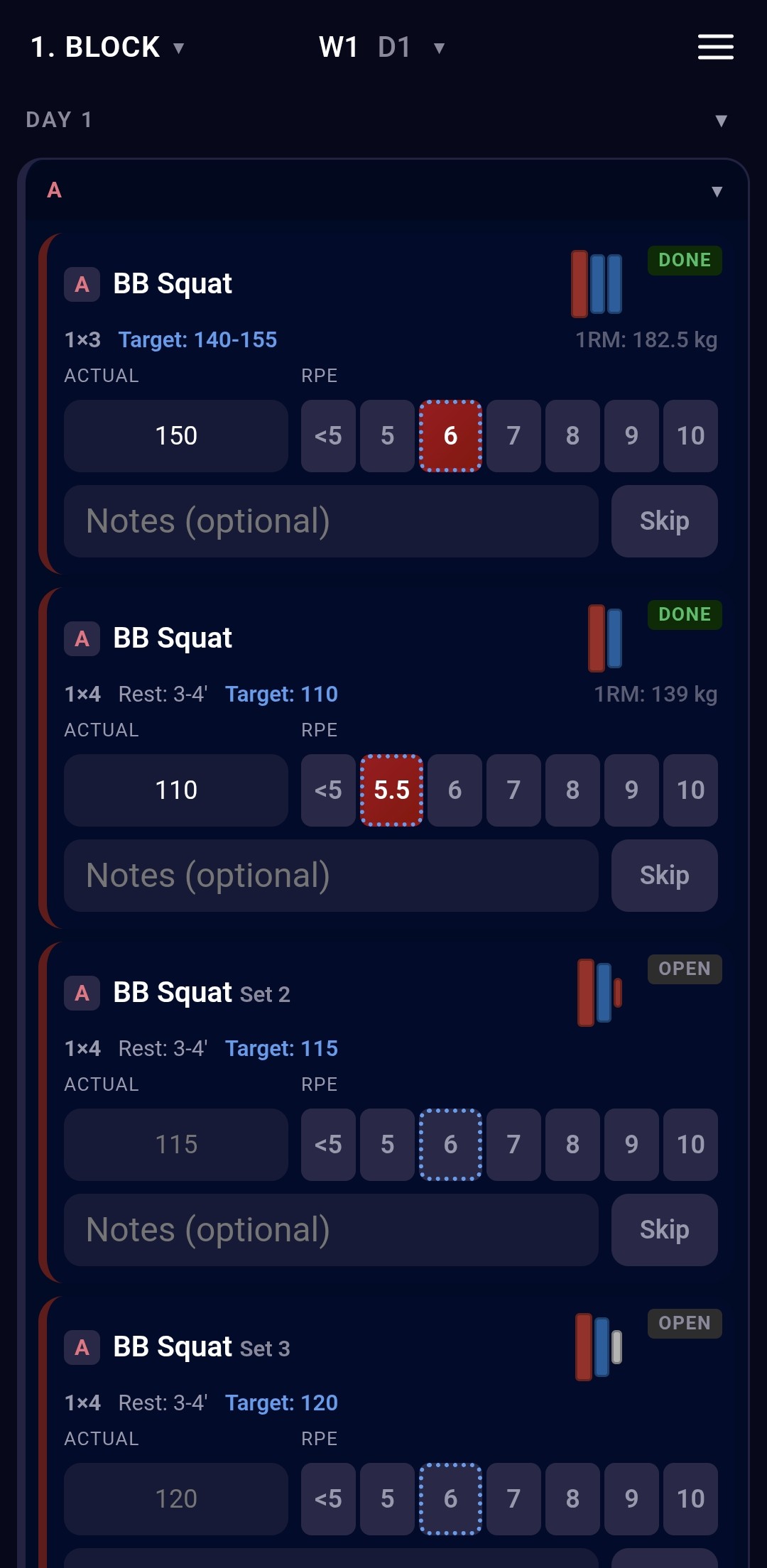 Odin's Log app interface